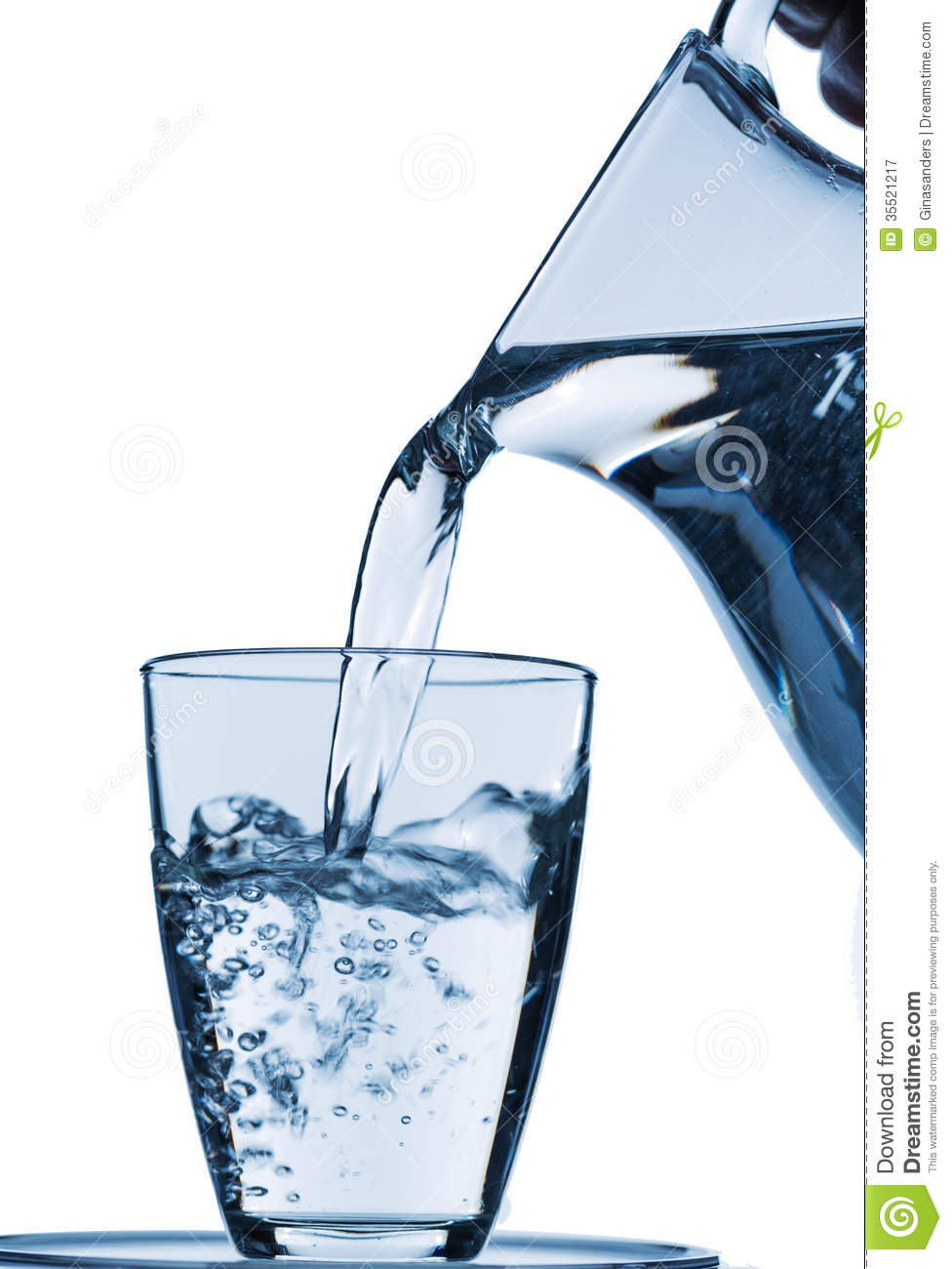 Glass Of Water Into A Glass Of Water From