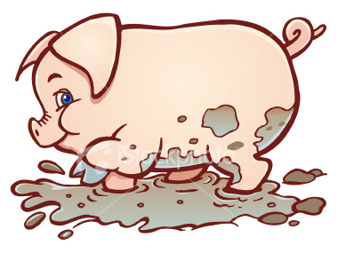 Mud Clip Art Pig In Mud Clip Art Cartoon Pig