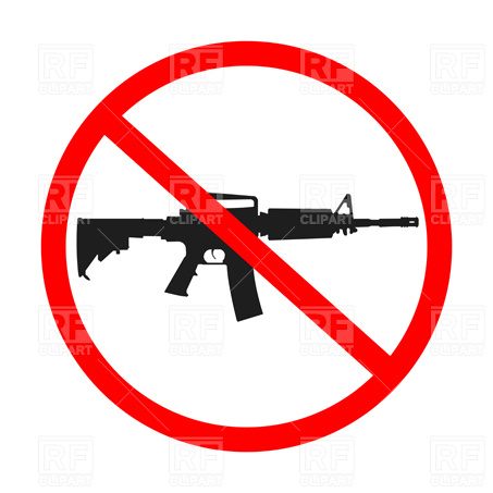No Guns Allowed 3485 Signs Symbols Maps Download Royalty Free