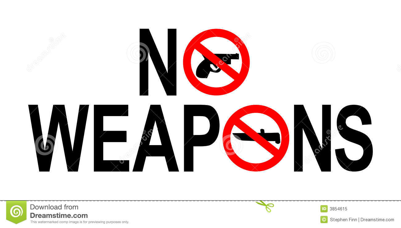 No Weapons Guns Or Knives Sign Illustration Mr No Pr No 3 1671 9