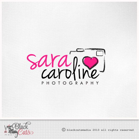 Photography Logo   Photo Camera And Heart   Eps File And Watermark In    