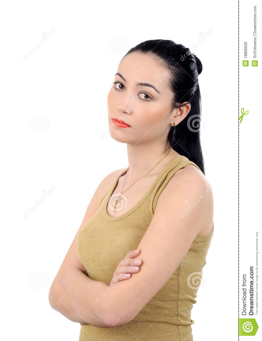 Portrait Of A Disappointed Business Woman Looking To Camera