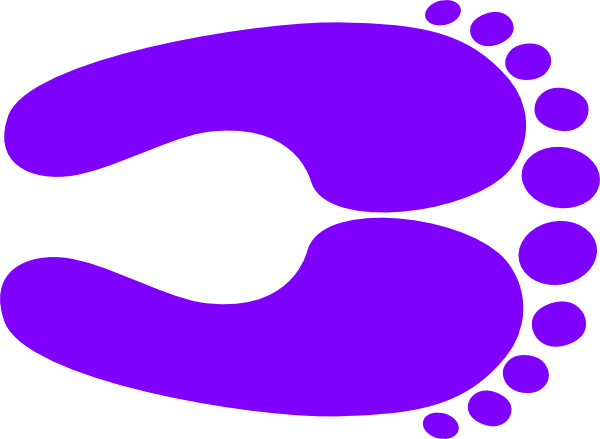 Purple Happy Feet Clip Art   Vector Clip Art Online Royalty Free    