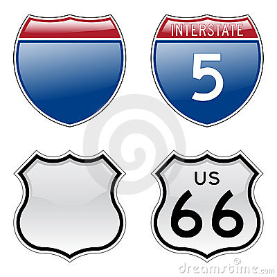 Route Sign Interstate And Us Route Signs