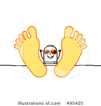 Royalty Free  Rf  Feet Clipart Illustration By Nl Shop   Stock Sample
