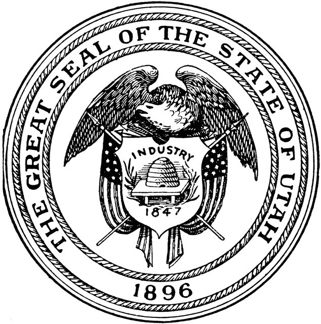 Seal Of Utah   Clipart Etc