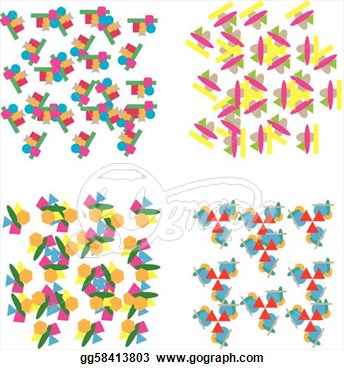 Set Of Repeating Geometric Patterns  Clipart Illustrations Gg58413803
