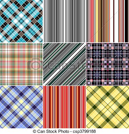 Vector Of Set Repeating Patterns   Set Colorful Repeating Patterns    