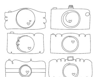 Whimsy Doodles Cameras Digital Stam Ps Clipart Clip Art Illustrations
