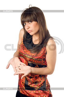 Young Pretty Disappointed Caucasian Woman  Isolated On White