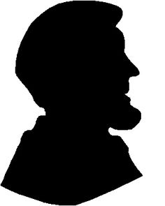 Abraham Lincoln Profile   Printable Abraham Lincoln Silhouette   Firm