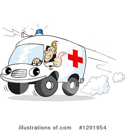 Ambulance Clipart  1201954 By Holger Bogen   Royalty Free  Rf  Stock    