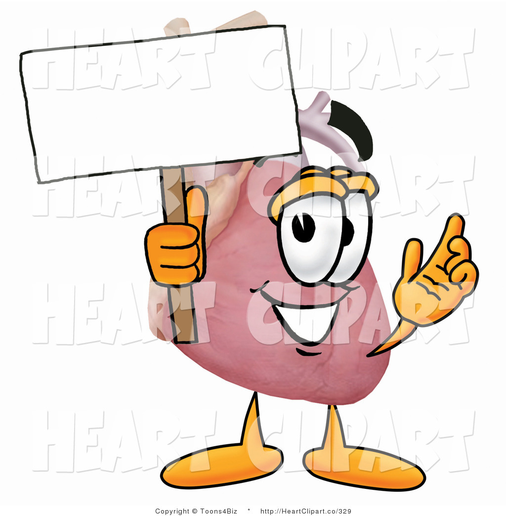 Animated Free Human Heart Clipart Human Heart Organ Mascot Cartoon