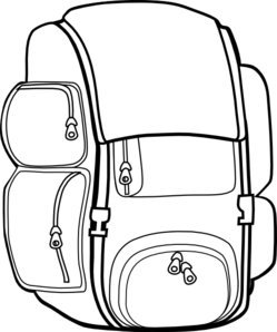 Black Backpack Clip Art At Clker Com   Vector Clip Art Online Royalty