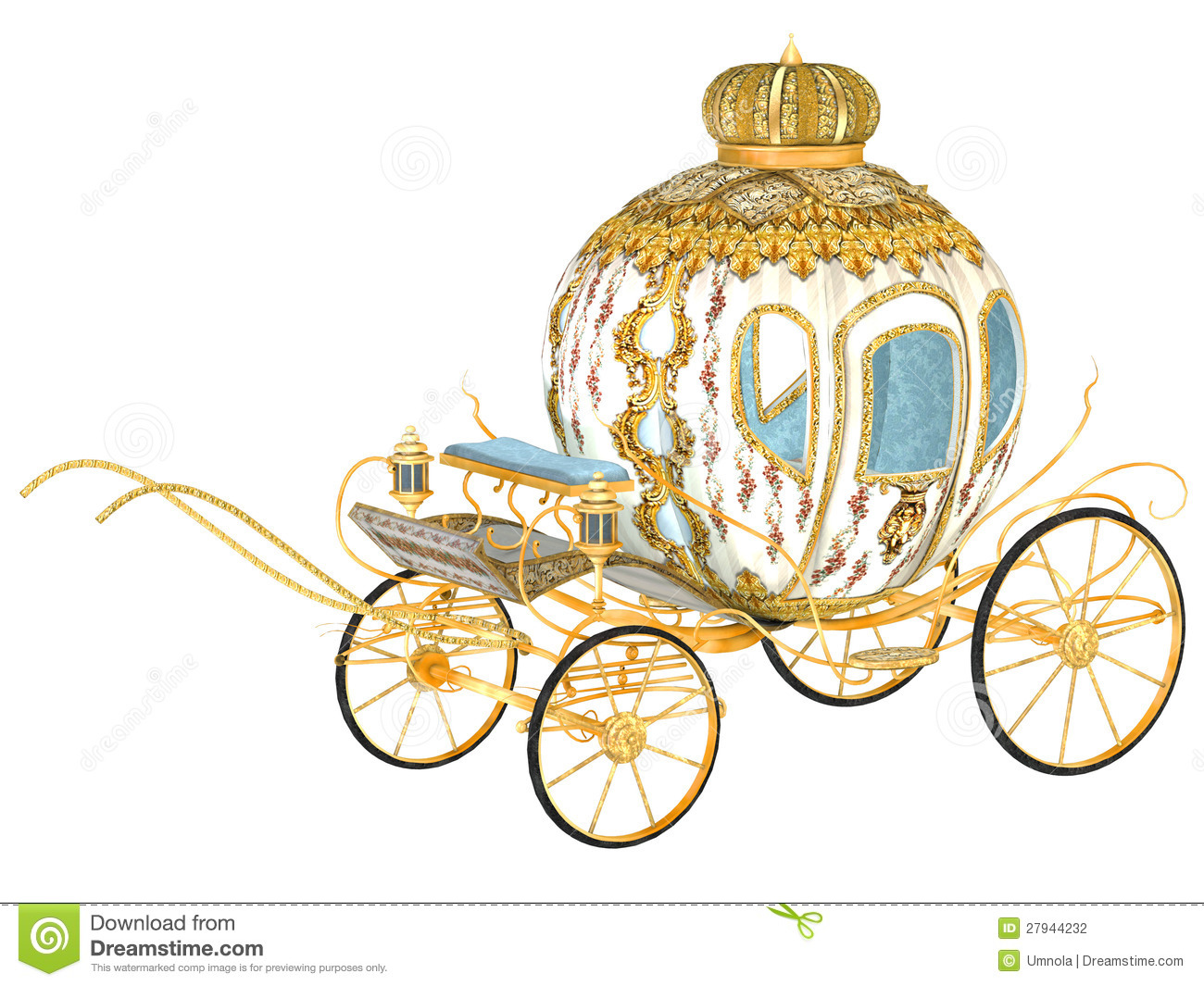 Fairy Tale Royal Carriage Stock Photography   Image  27944232