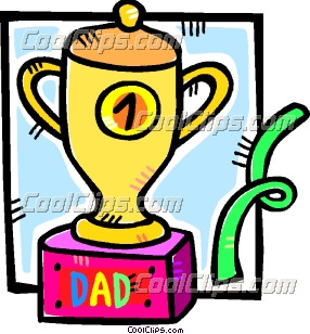 Fathers Day Trophy Clip Art