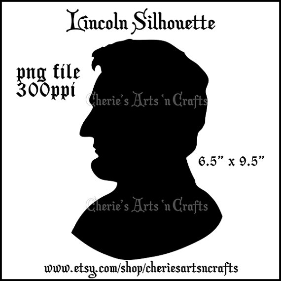     Lincoln Graphic Silhouette Clipart Clipart Silhouette Of Abe