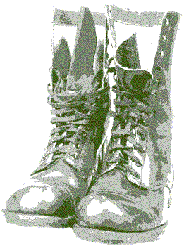 Military Combat Boots Clip Art   Jump Boots Clip Art In Olive Drab    