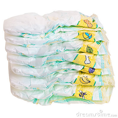More Similar Stock Images Of   Disposable Colorful Baby Diapers   