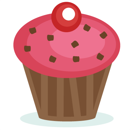 Pink Cupcake Svg Cutting File Svg Cut Files Birthday Clipart Cute    