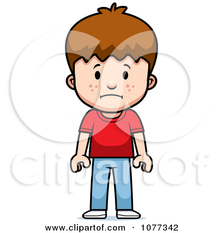 Sad Student Clipart 1077342 Clipart School Boy With A Sad Expression