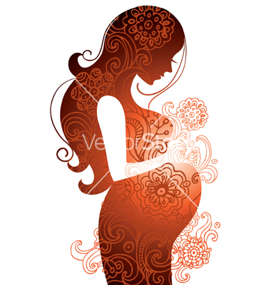 Silhouette Of Pregnant Woman Vector Art   Download Belly Vectors