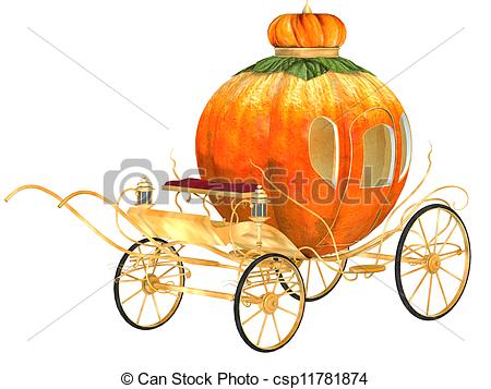 Stock Illustration   Cinderella Fairy Tale Pumpkin Carriage   Stock