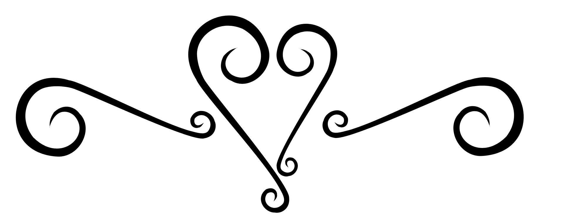 Swirly Heart Tattoo   Cliparts Co
