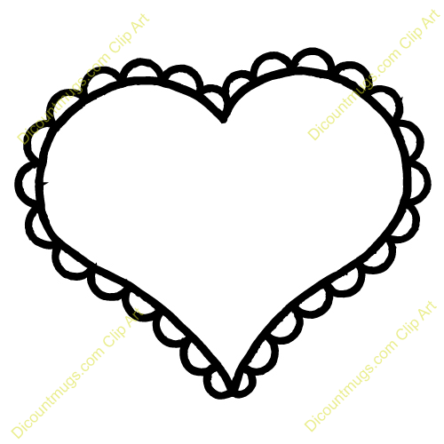 Thin Heart Flower Outline Clipart   Cliparthut   Free Clipart