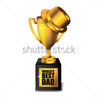 World S Best Dad Father S Day Trophy Eps 10 Vector Grouped For Easy