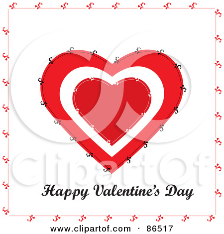 86517 Royalty Free Rf Clipart Illustration Of A Happy Valentines Day