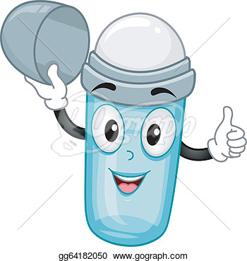 Clipart Deodorant Open Roll On Deodorant Mascot