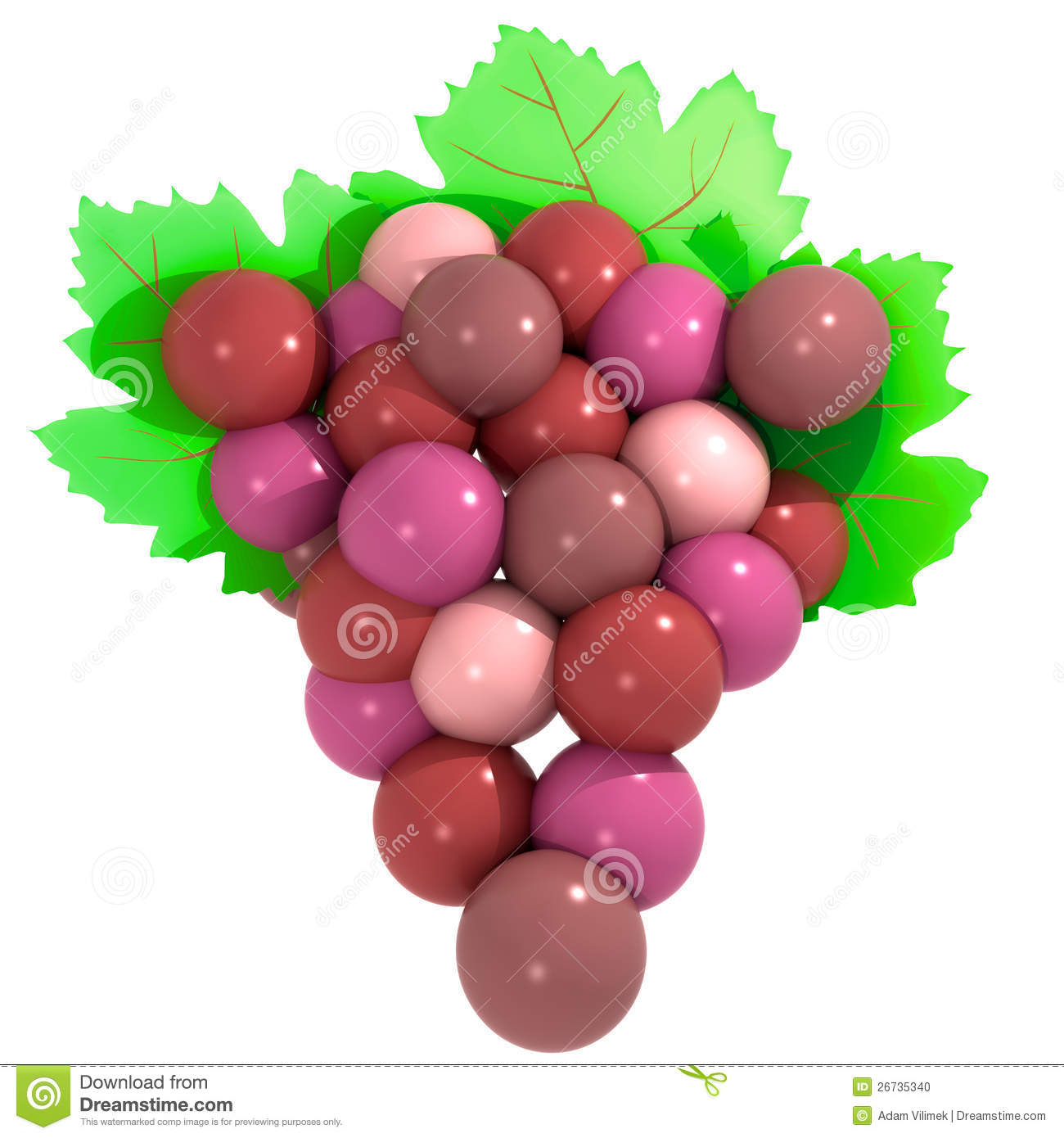Detail On Red Wine Grapes Maturation Stock Photo   Image  26735340