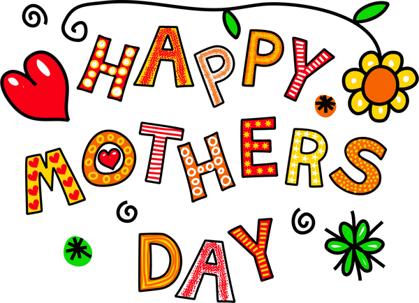 Happy Mothers Day  Happy Mothers Day Hand Drawn Cartoon Text Greeting
