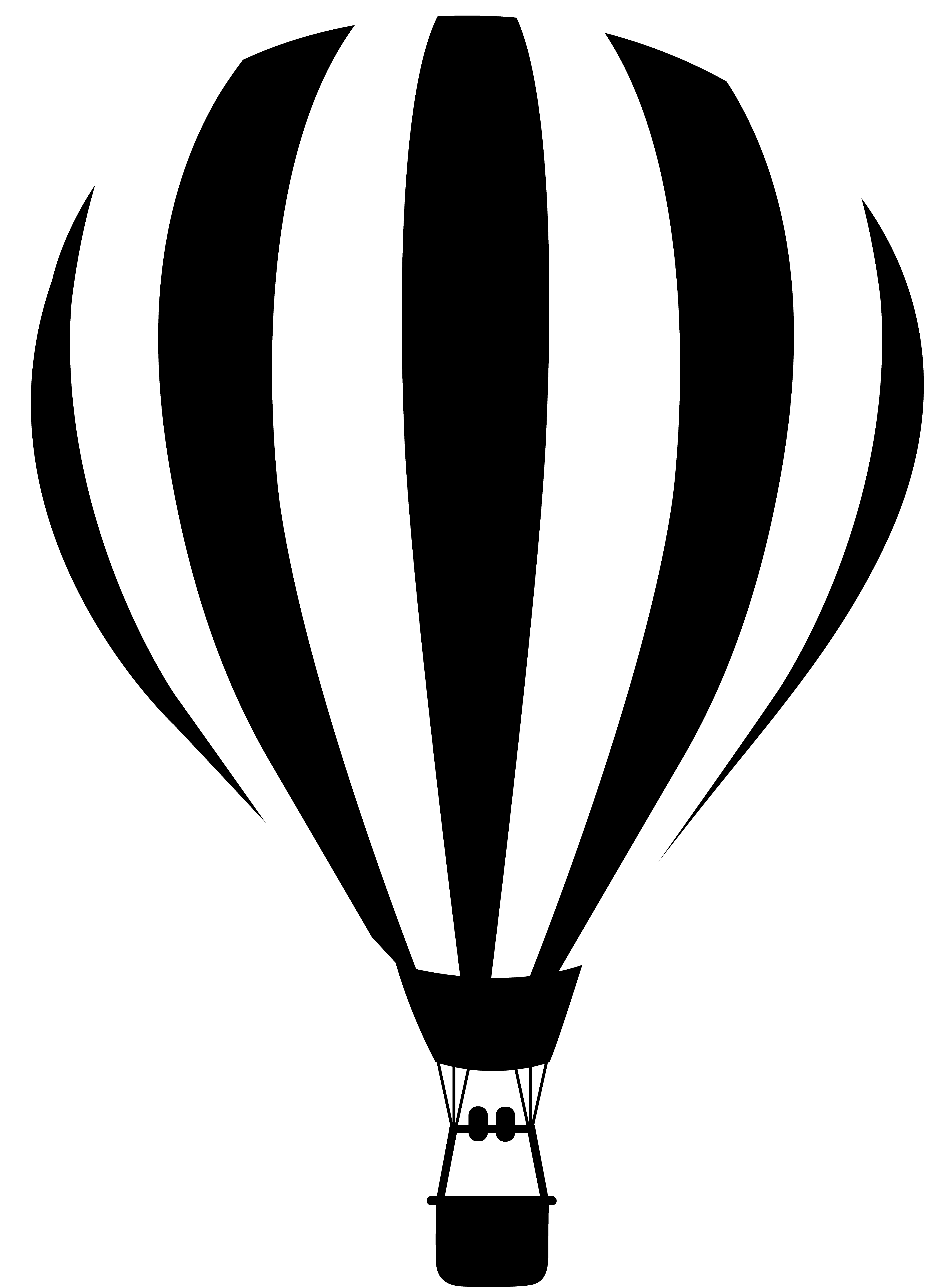 Hot Air Balloon Clipart Black And White   Clipart Panda   Free Clipart
