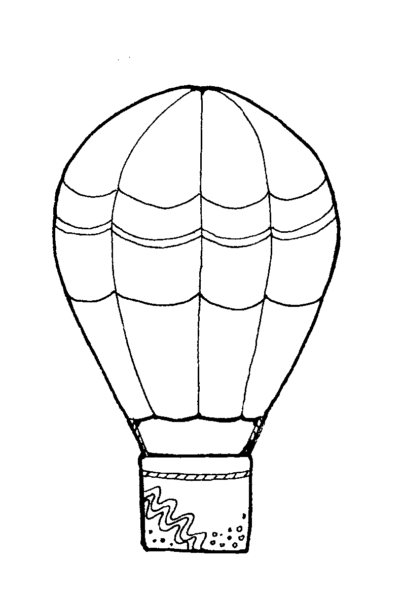 Hot Air Balloon Coloring Pages Hot Air Balloon Coloring Pages
