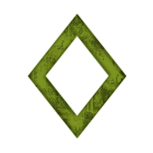 Image   019178 Green Grunge Clipart Icon Symbols Shapes Shapes Diamond
