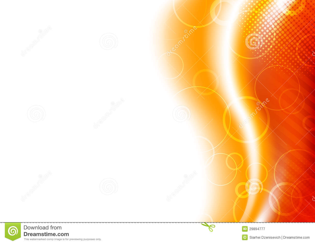 Orange Sunburst Background Template  Clip Art