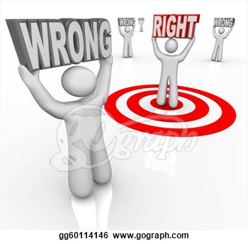 Right Vs Wrong Person Choose Best In Crowd Of People  Clipart