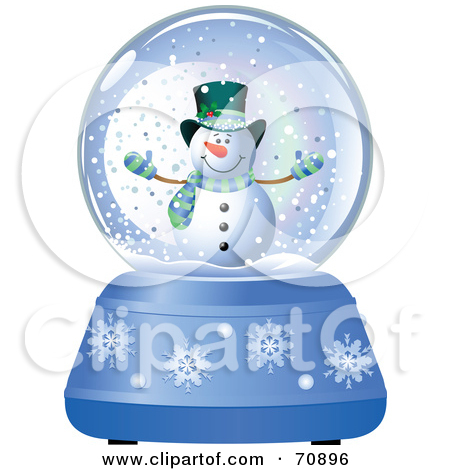 Royalty Free  Rf  Clipart Illustration Of An Outline Of A Snowman