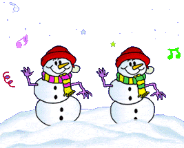 Snowman Snowmen Dance Dancing Party Merry Christmas Snowing Weather