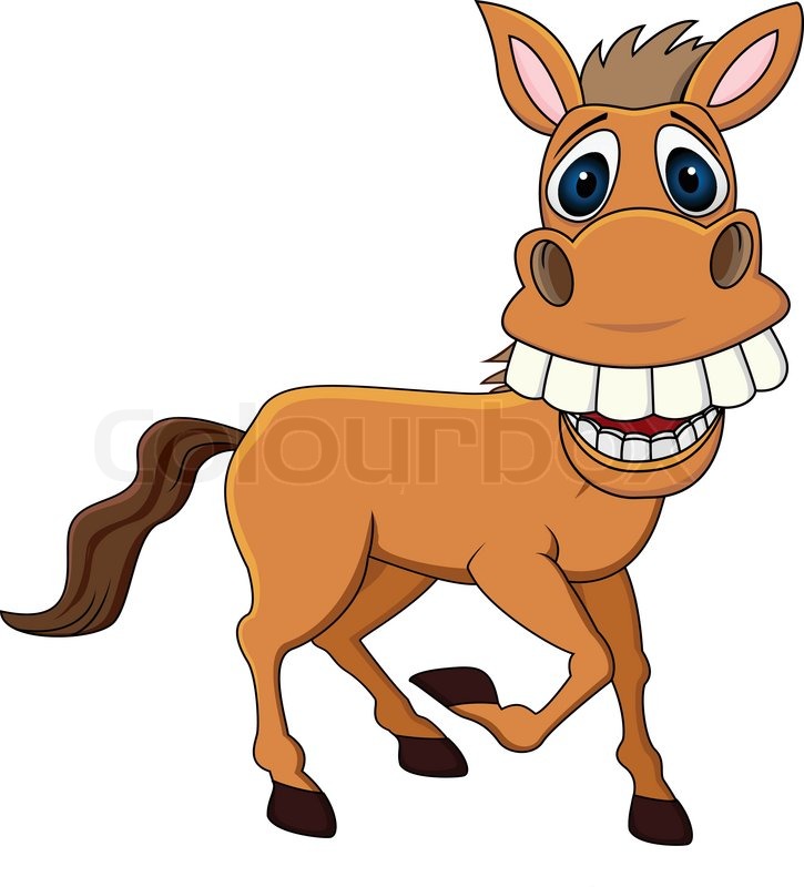 Stock Vector Of  Smiling Horse Cartoon 
