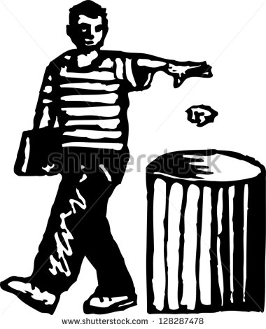 Throwing Trash Clipart Throwing Something In The