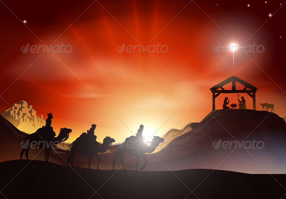 Traditional Christmas Nativity Scene   Christmas Seasons Holidays