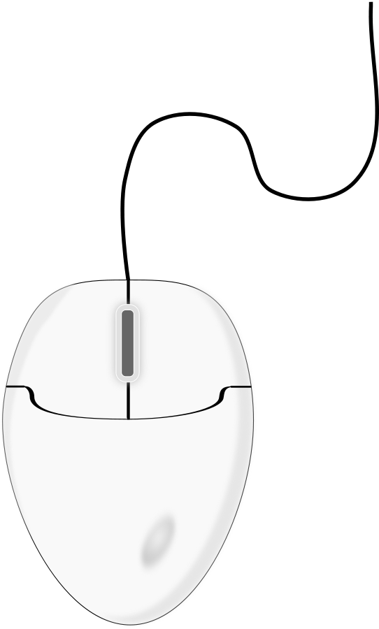 White Mouse 2 Clipart Large Size
