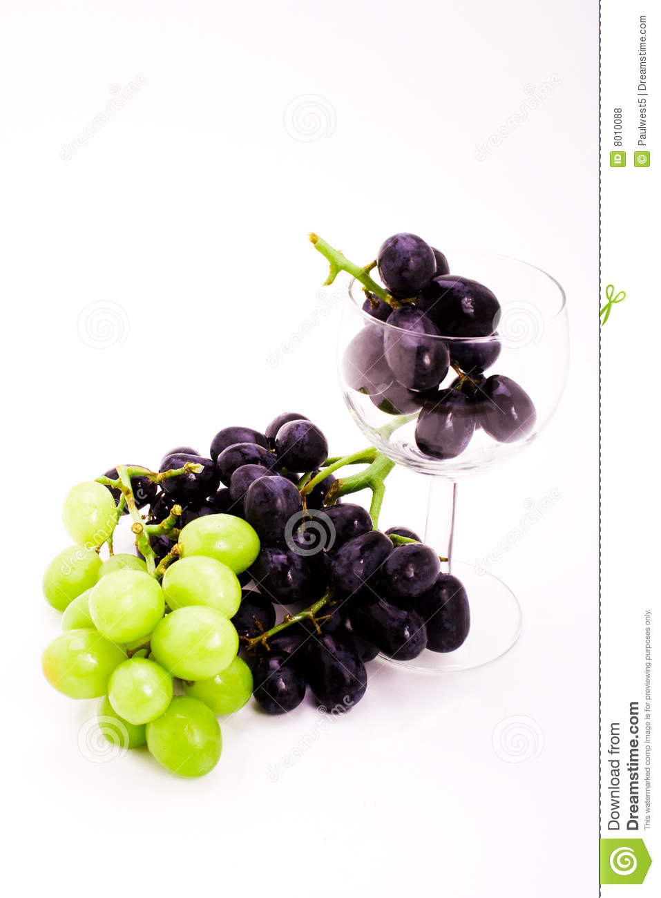 Wine Glass With Grapes Royalty Free Stock Photos   Image  8010088