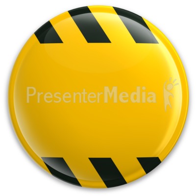 Yellow Button Caution Construction   Signs And Symbols   Great Clipart
