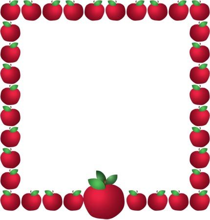 Apples Borders   Frames   Clip Art 4 Teachers   Pinterest