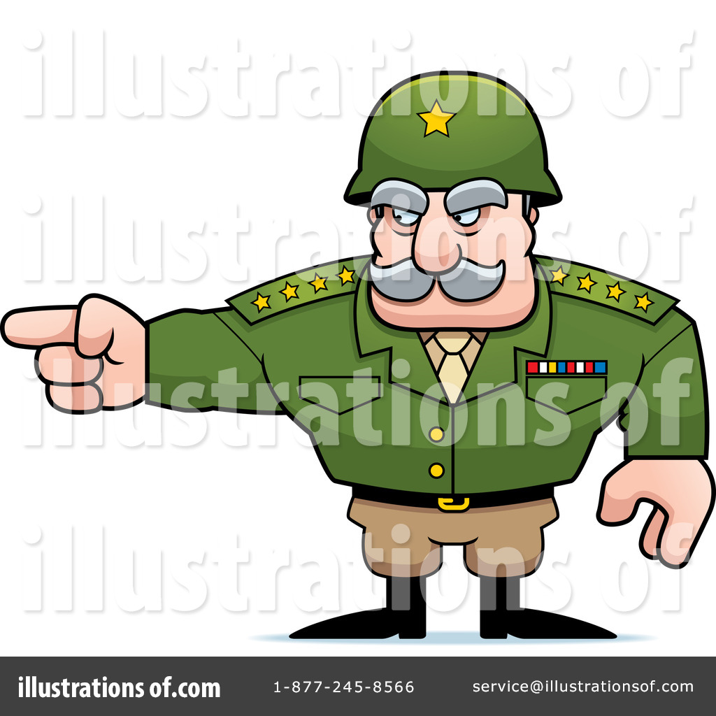 Army General Clipart  1259802 By Cory Thoman   Royalty Free  Rf  Stock    