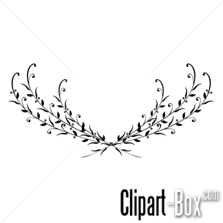 Clipart Floral Design Black And White   Royalty Free Vector Design